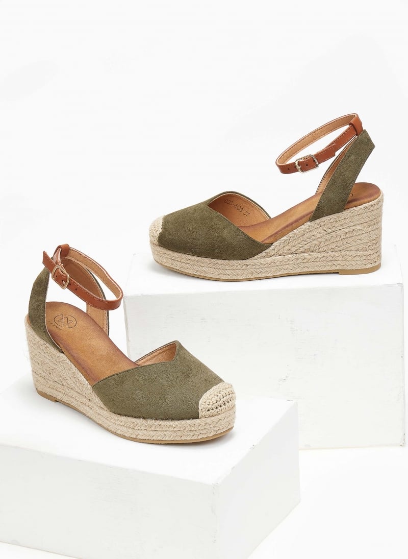 Εσπαντρίγιες platforms suede με μπαρέτα Erynn