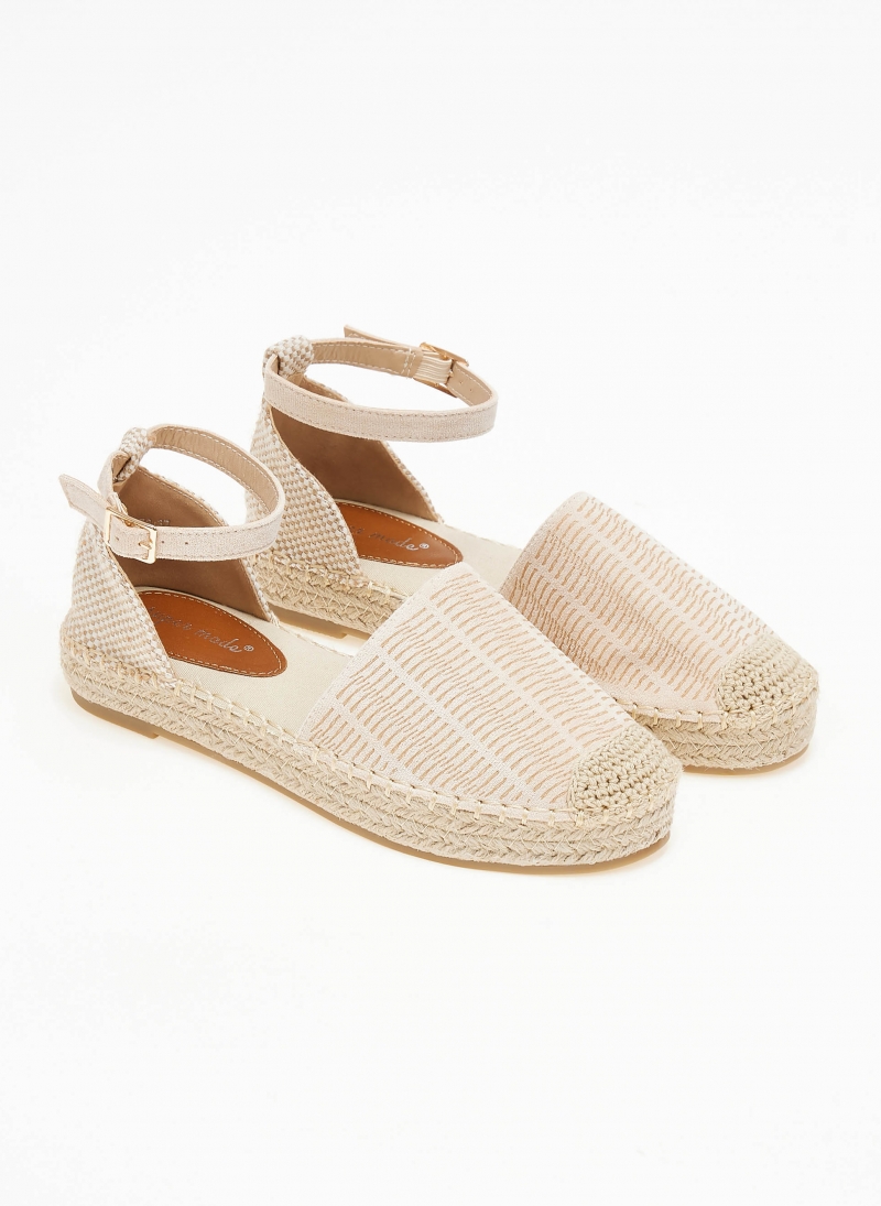 Εσπαντρίγιες suede με ανάγλυφο pattern