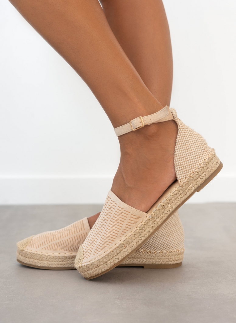 Εσπαντρίγιες suede με ανάγλυφο pattern