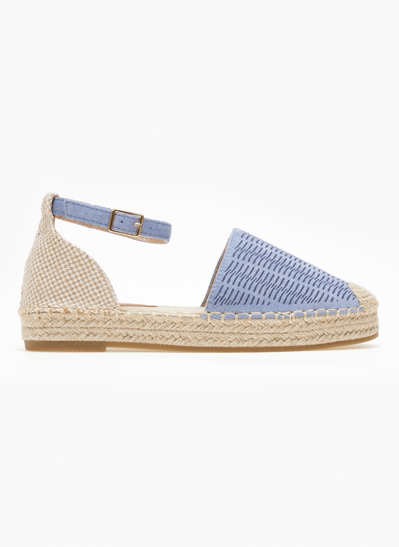 Εσπαντρίγιες suede με ανάγλυφο pattern