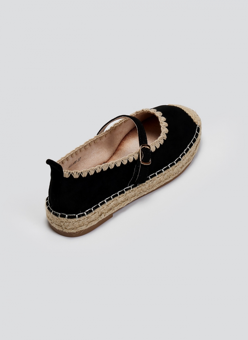 Εσπαντρίγιες suede με μπαρέτα ERYNN