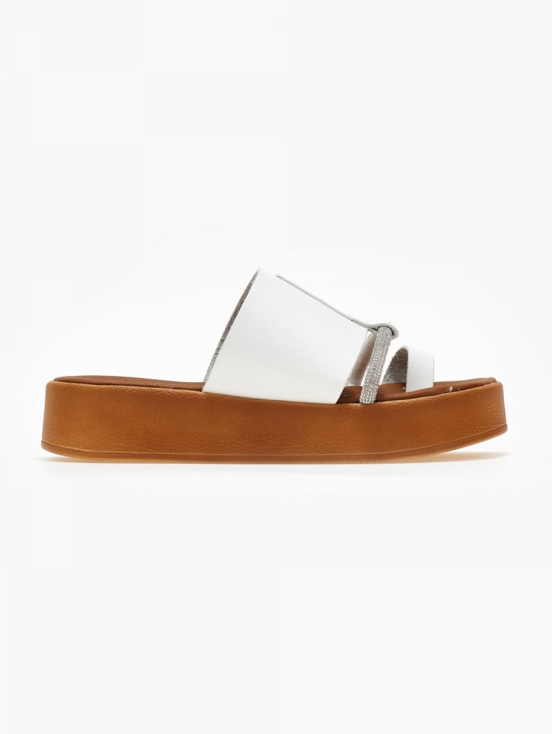 Flatfforms σανδάλια με στρας Estil
