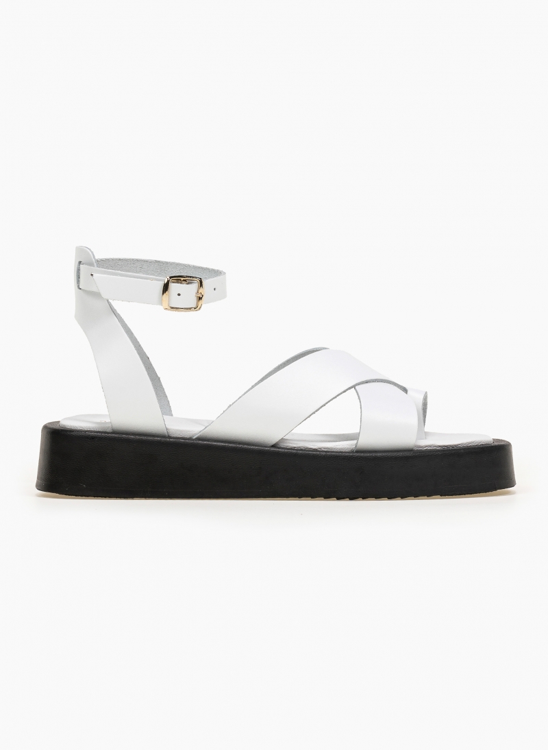 Σανδάλια flatforms με μπαρέτα tfp