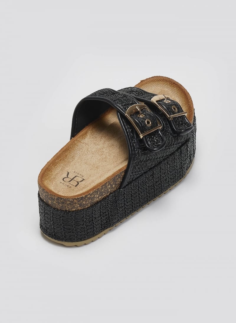 Flatforms από ψάθα με τοκάδες ERYNN