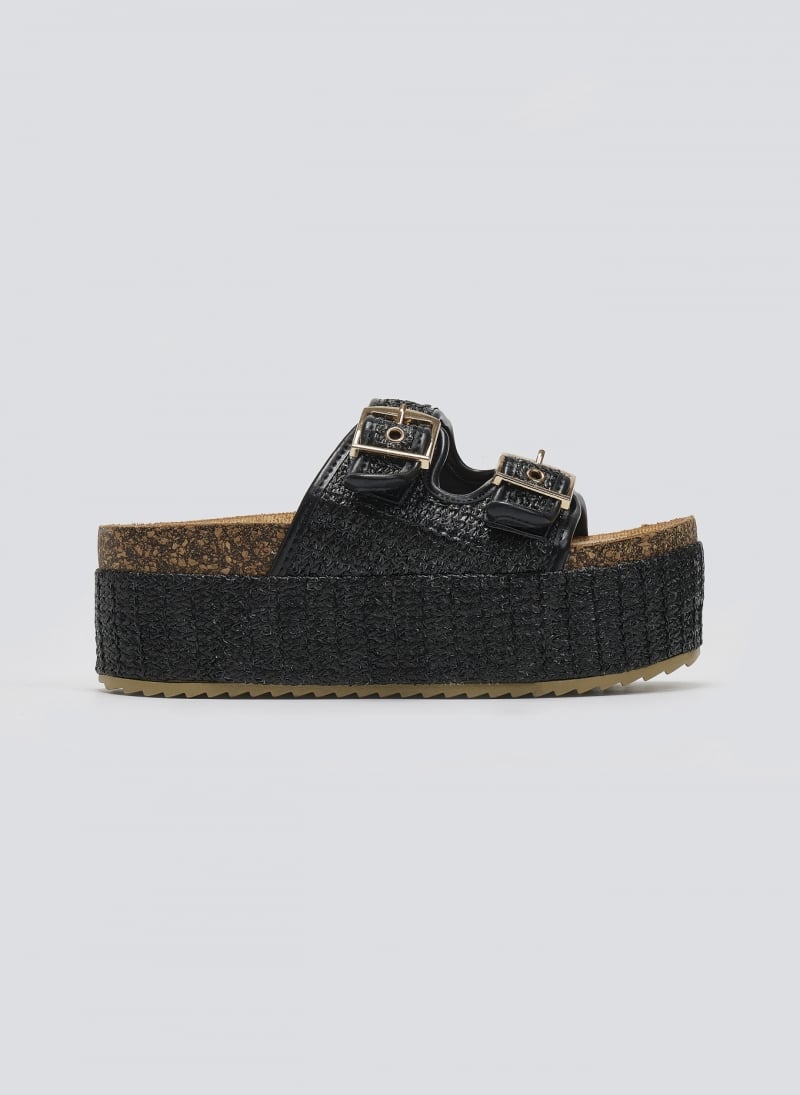 Flatforms από ψάθα με τοκάδες ERYNN