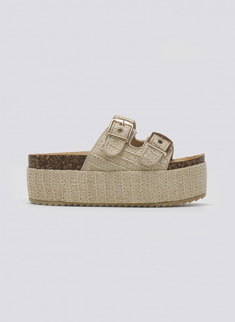 Flatforms από ψάθα με τοκάδες ERYNN