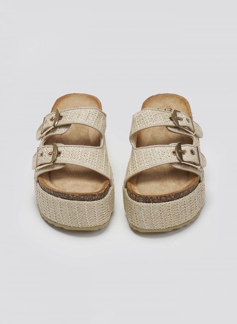 Flatforms από ψάθα με τοκάδες ERYNN