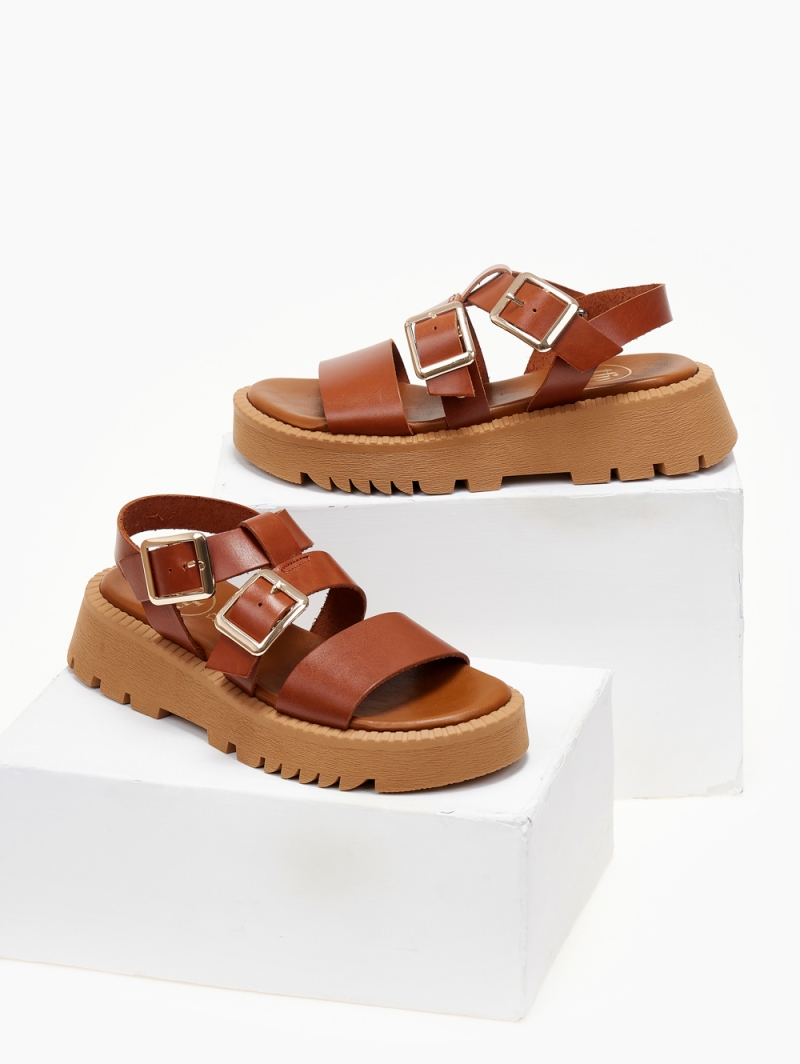 Flatforms δερμάτινα με τοκάδες TFP