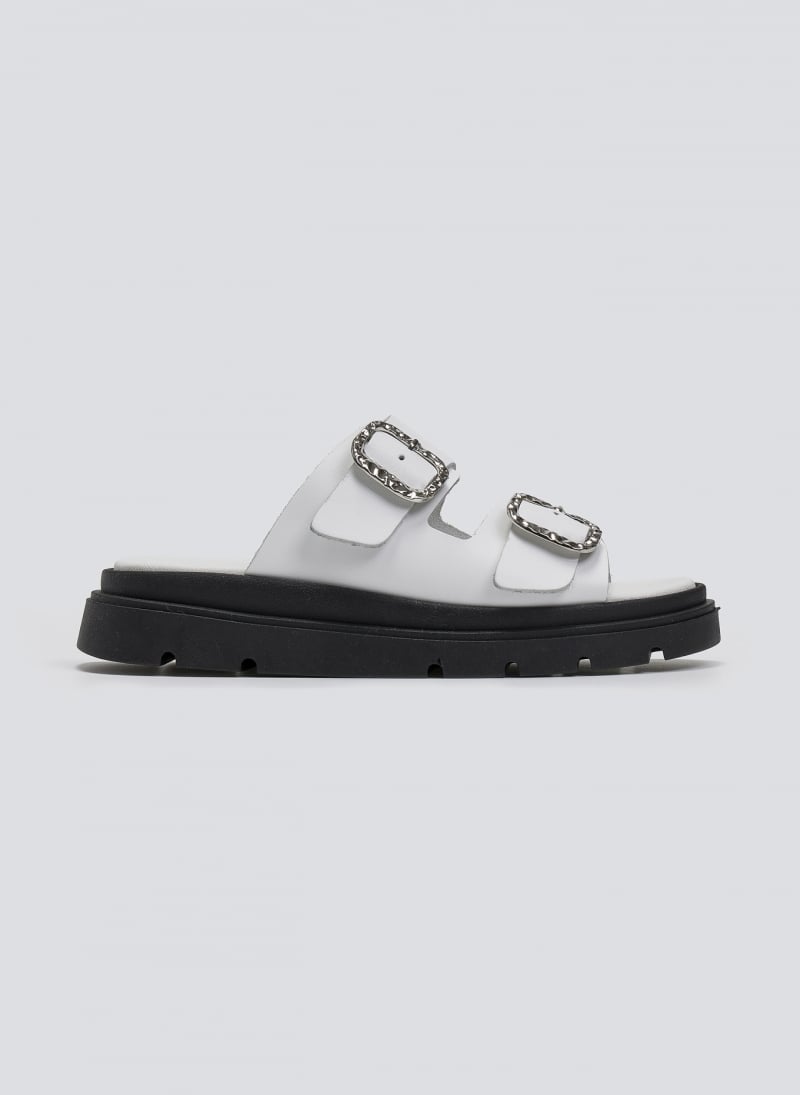 Flatforms δερμάτινα σανδάλια με τοκάδες Tfp