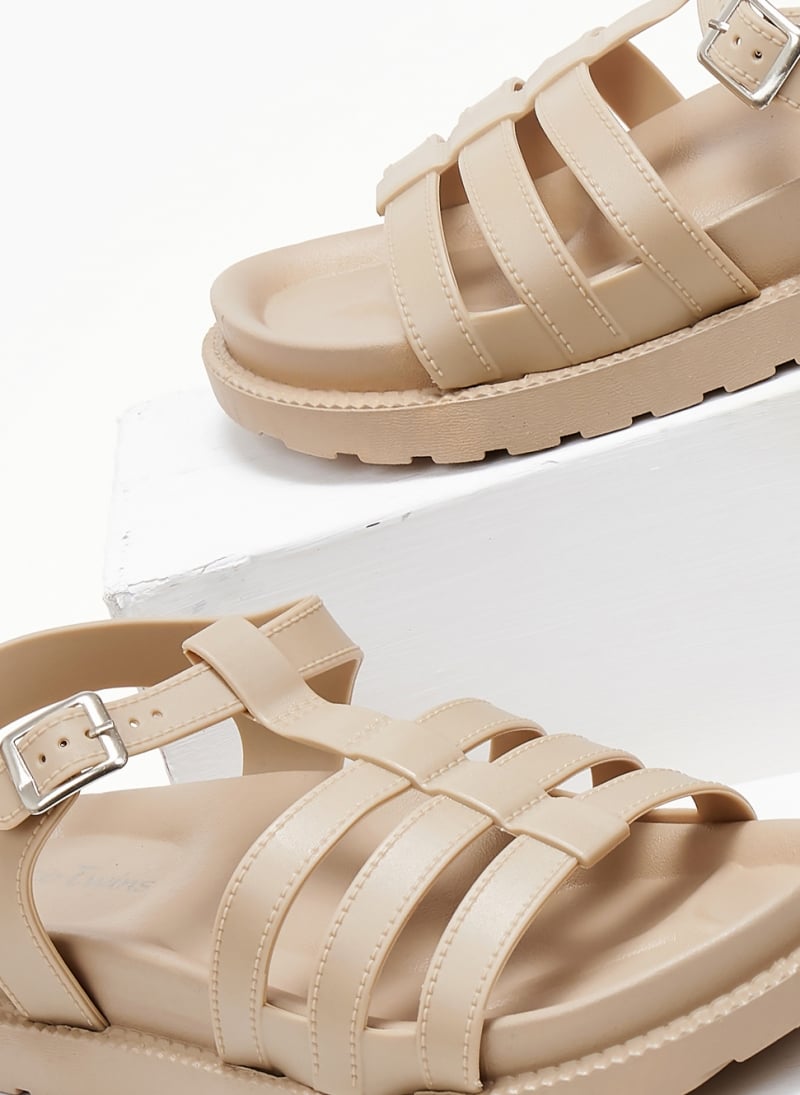 Flatforms σανδάλια gladiator