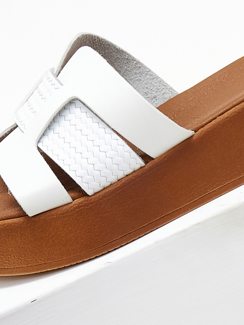 Flatforms σανδάλια με pattern Estil