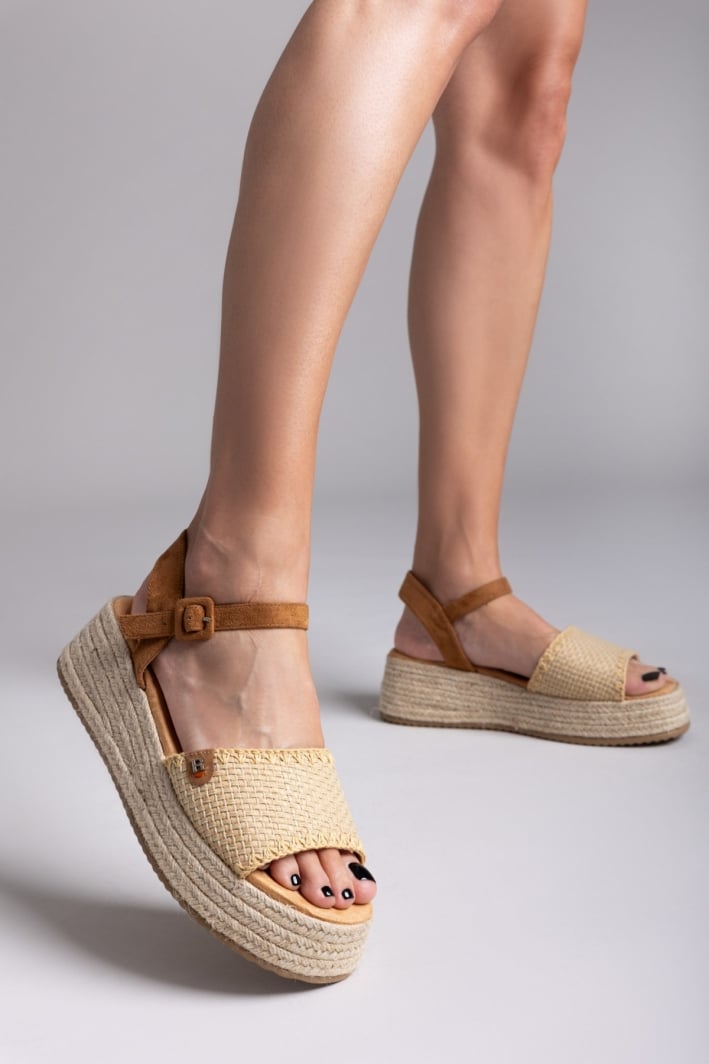 Flatforms σανδάλια με πλεκτό σχέδιο Refresh 172773