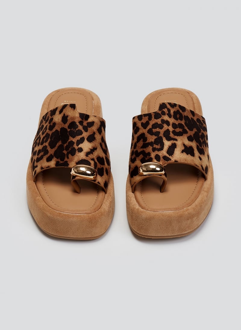 Flatforms σανδάλια suede ERYNN