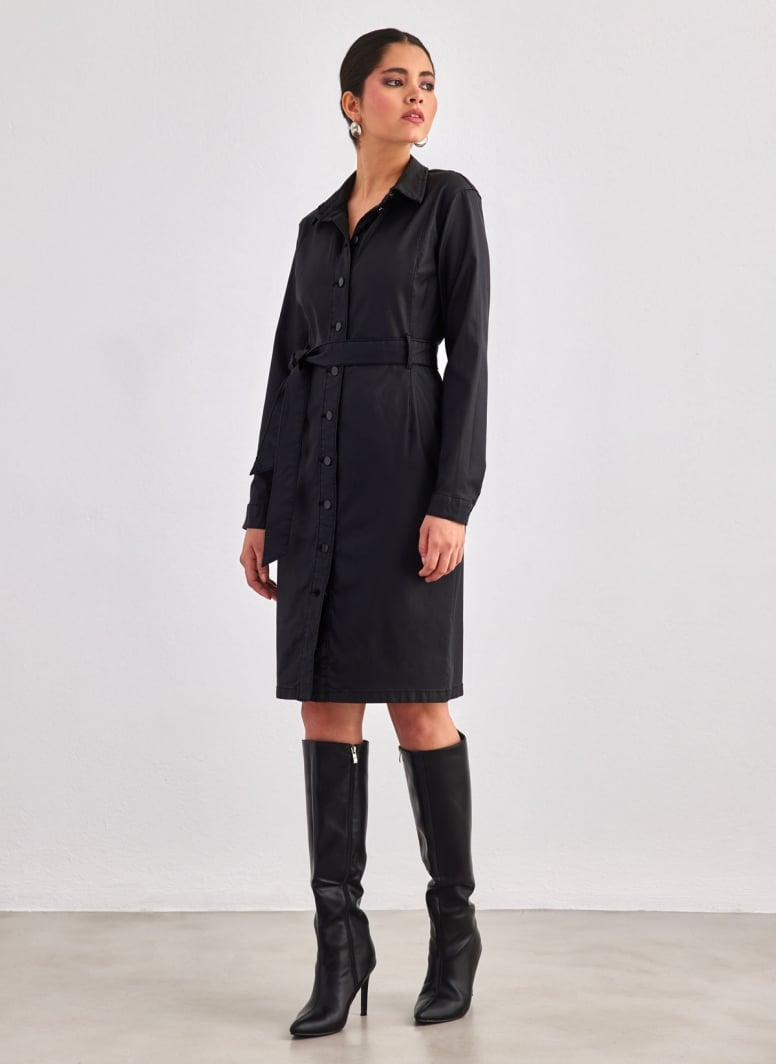 Φόρεμα δερματίνη με κουμπιά Vero Moda 10314000