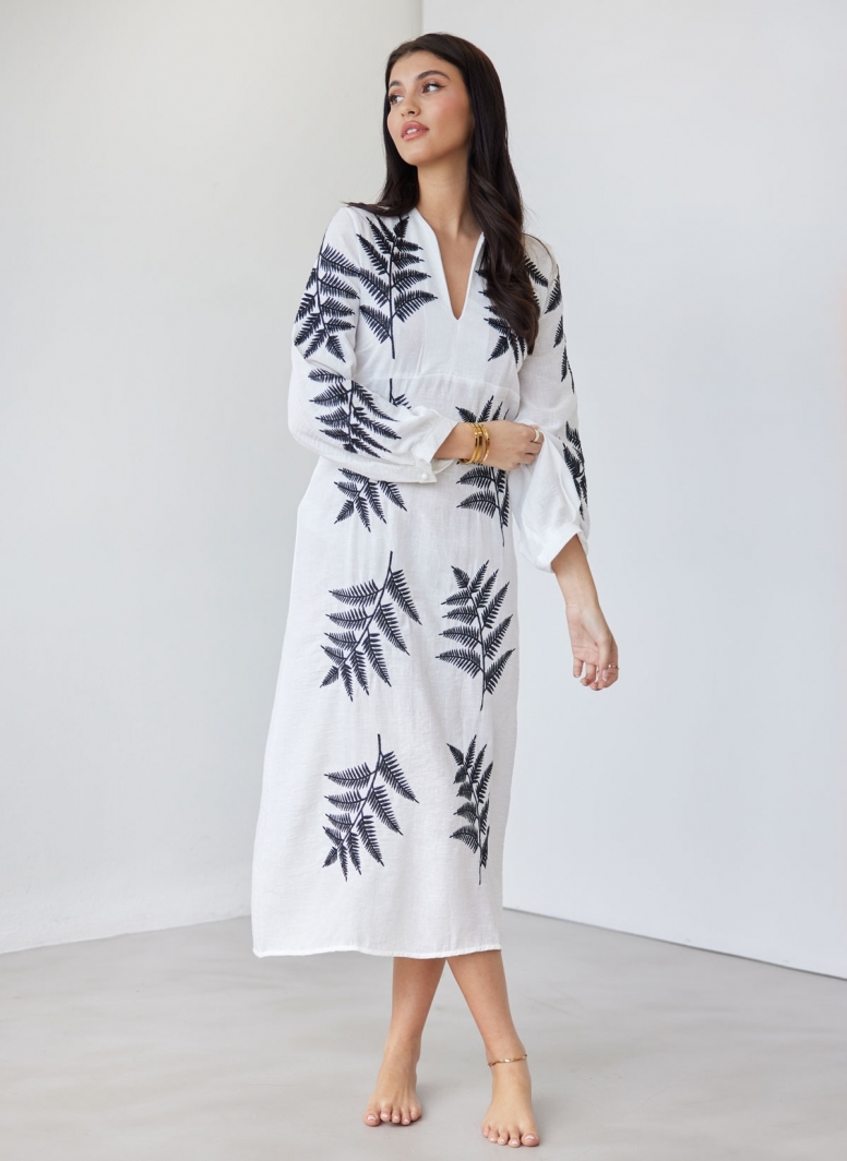 Boho φόρεμα με κέντημα