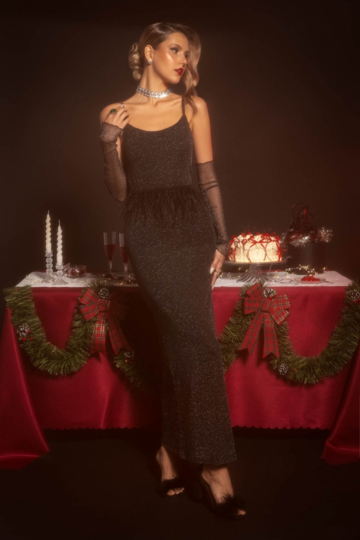 Φόρεμα με glitter Vero Moda 10316743