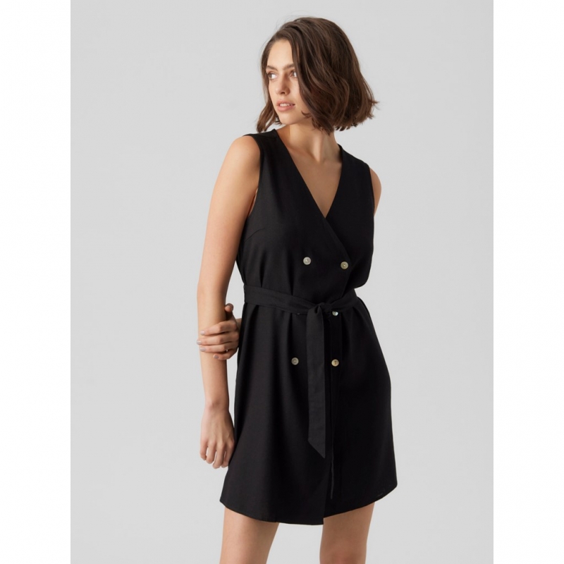 Φόρεμα με κουμπιά με λινό VERO MODA 10282496