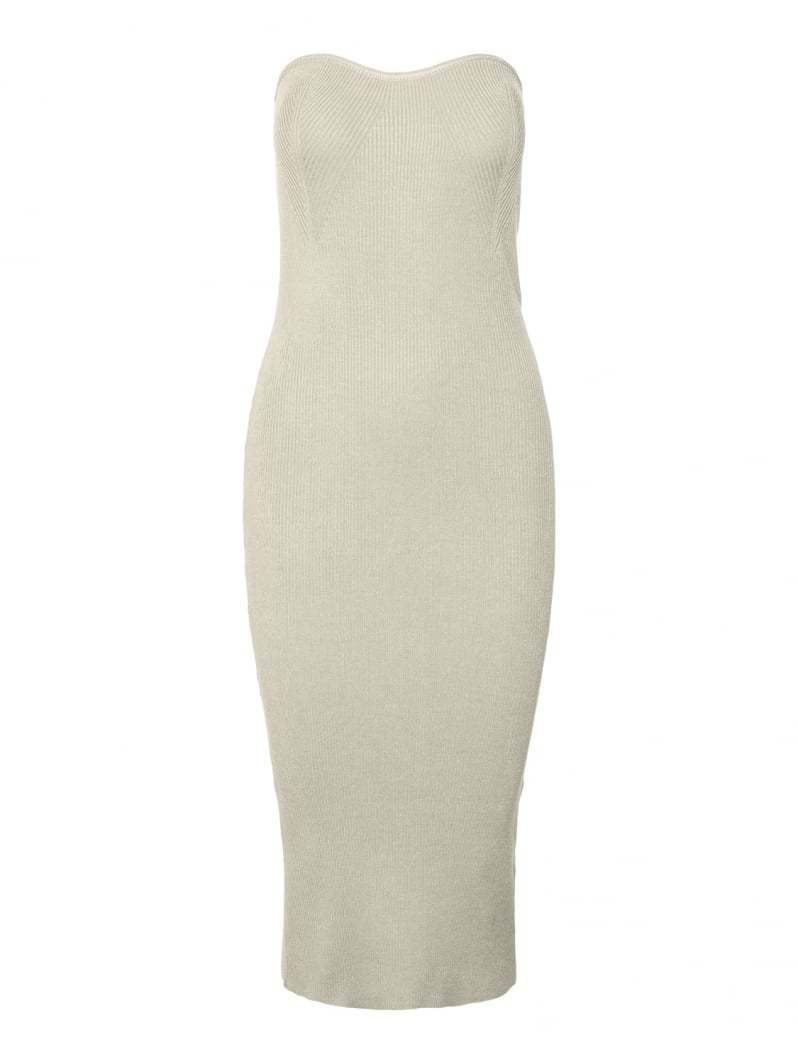 Φόρεμα ριμπ strapless Vero Moda 10309494