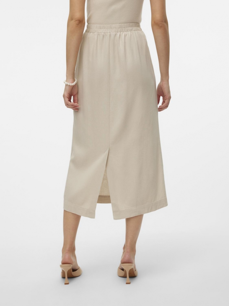 Φούστα με λινό Vero Moda 10303726
