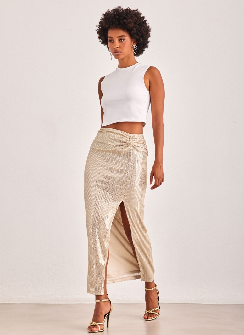 Φούστα με παγιέτες Vero Moda 10306132