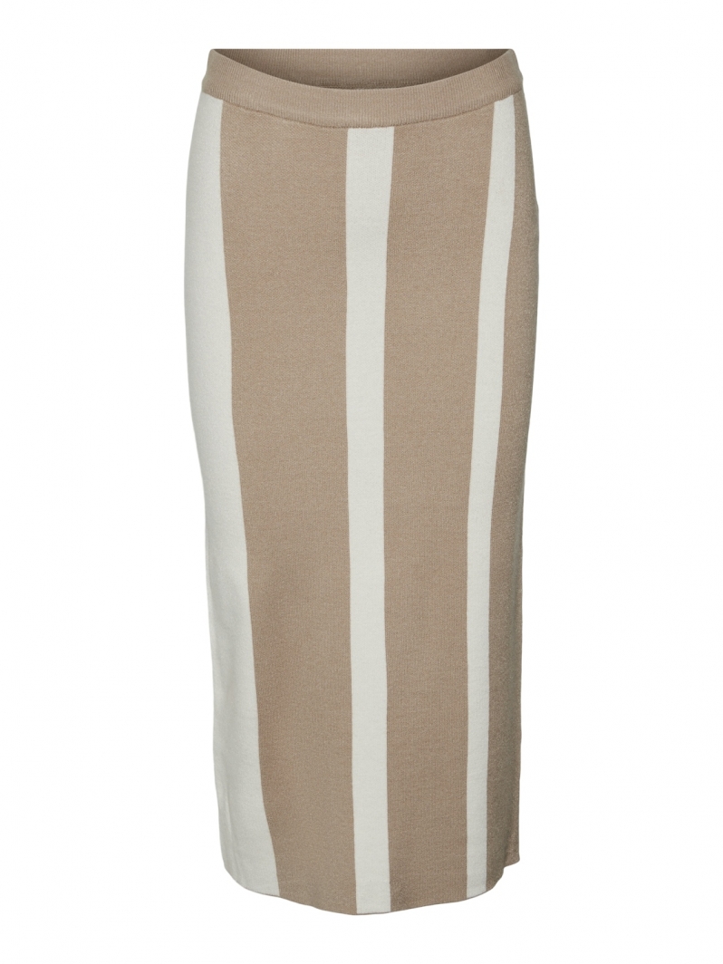 Φούστα πλεκτή με διχρωμία Vero Moda 10311360