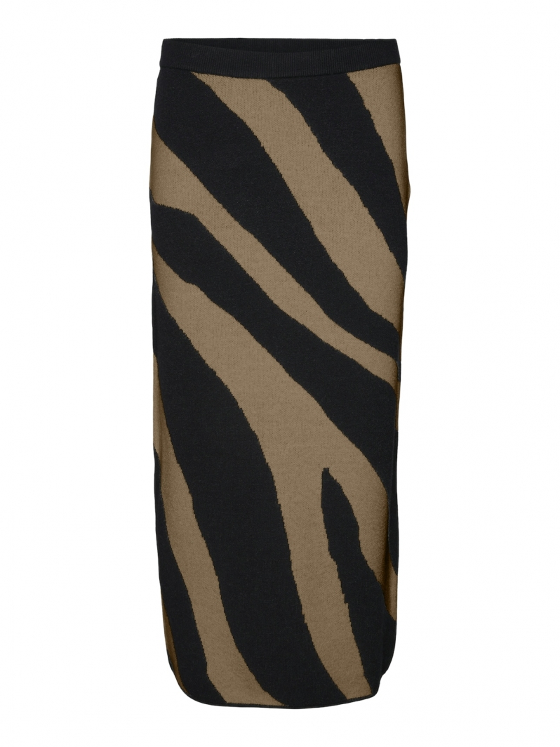 Φούστα πλεκτή με print Vero Moda 10310689