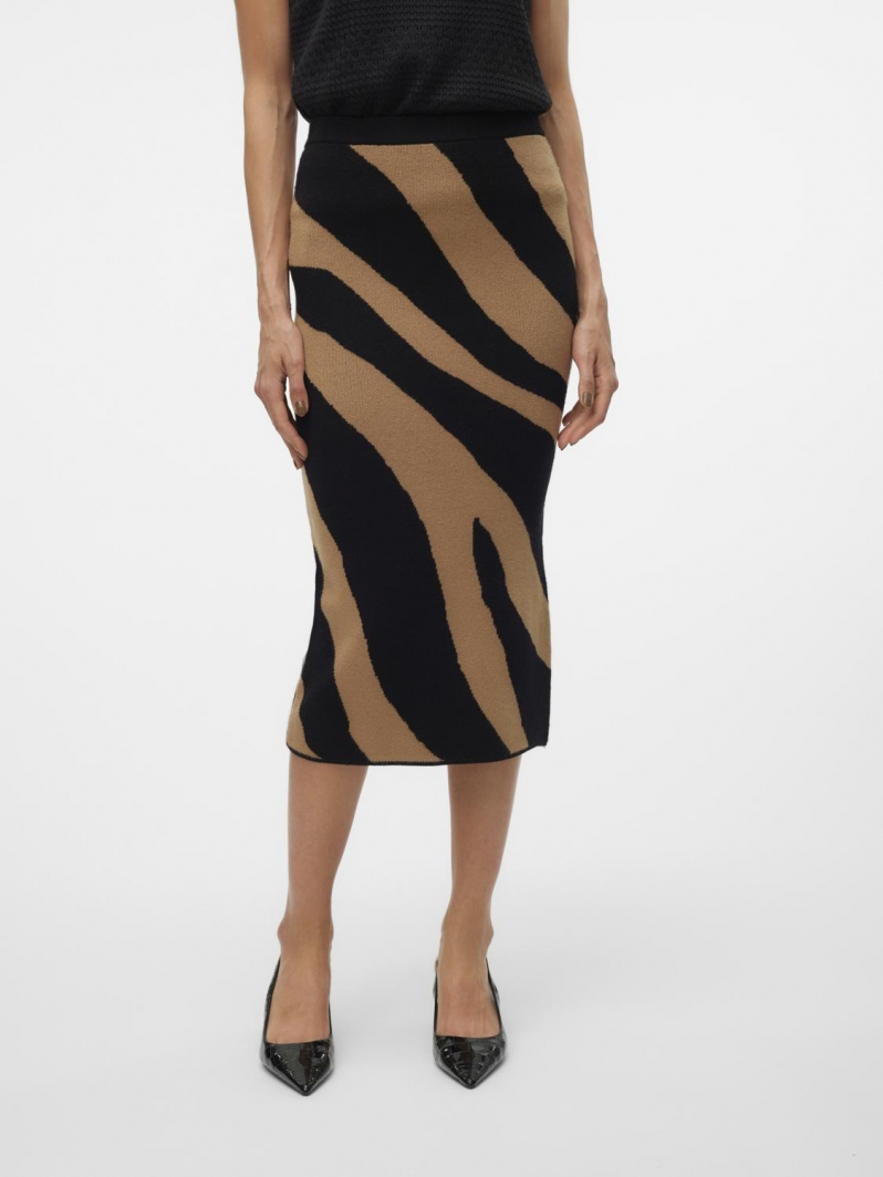 Φούστα πλεκτή με print Vero Moda 10310689