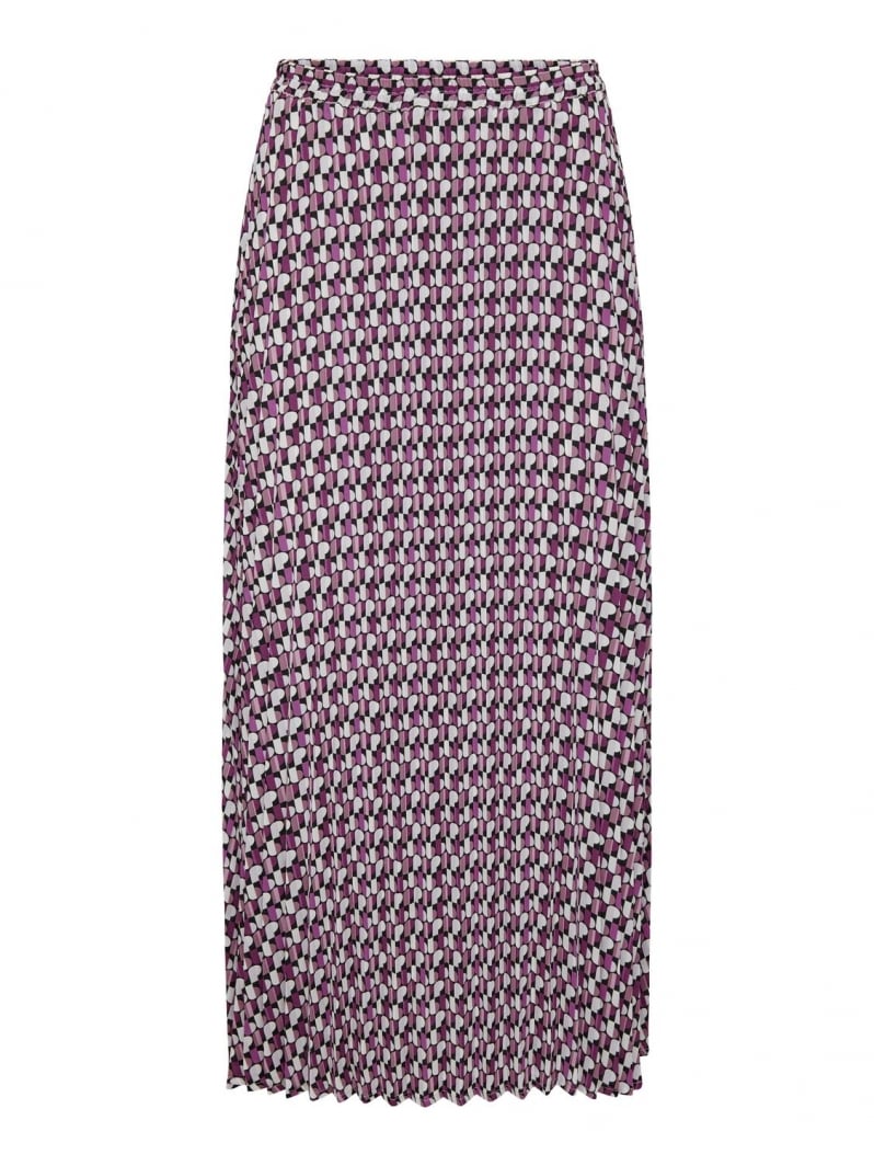 Φούστα πλισέ με print ONLY 15222539