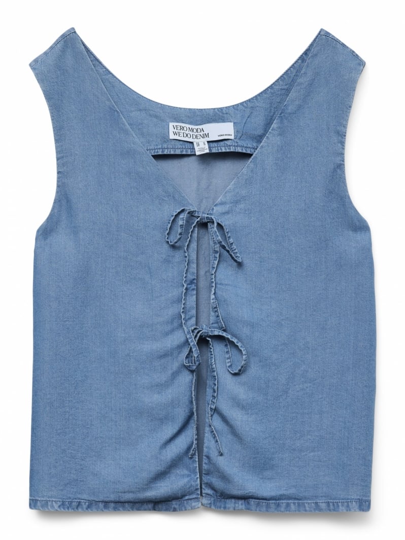Γιλέκο υφασμάτινο με denim όψη Vero Moda 10326066