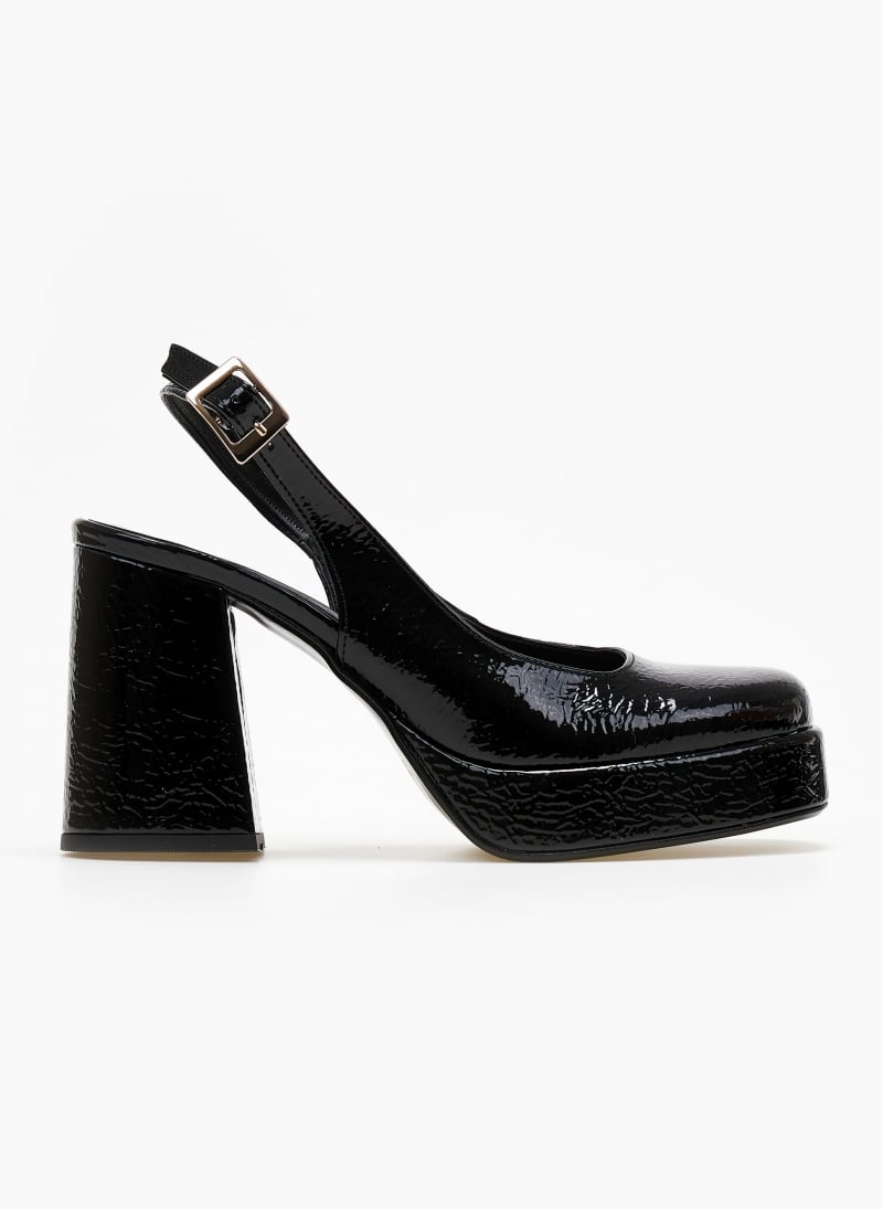 Γόβες Slingback λουστρίνι με ανοιχτή φτέρνα tfp