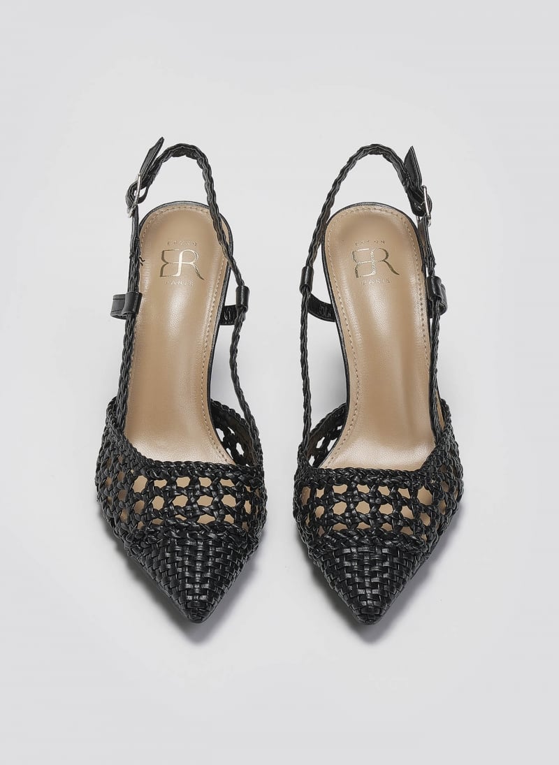 Γόβες μυτερές slingback με πλεκτό σχέδιο ERYNN