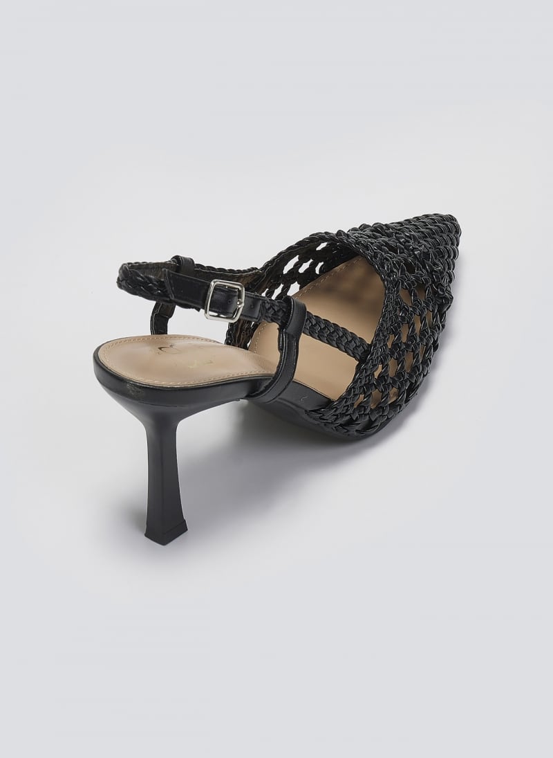 Γόβες μυτερές slingback με πλεκτό σχέδιο ERYNN