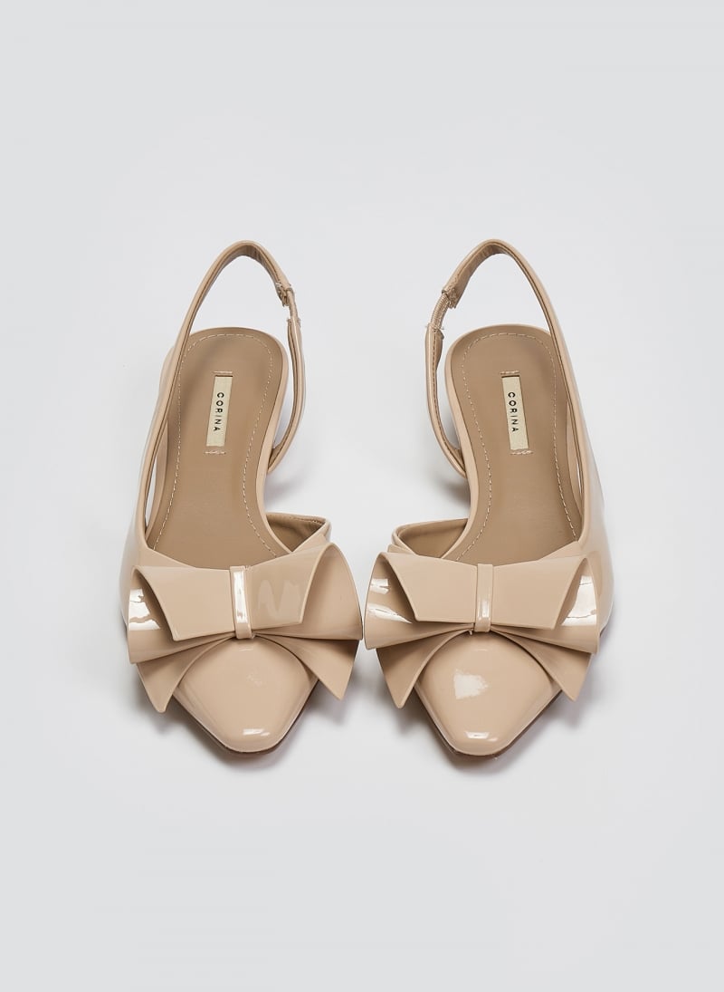 Γόβες slingback με ιδιαίτερο φιόγκο CORINA
