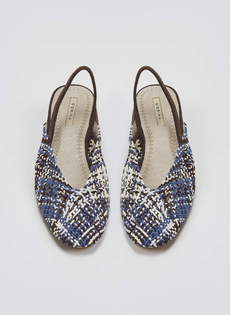 Γόβες slingback με πλεκτό σχέδιο CORINA