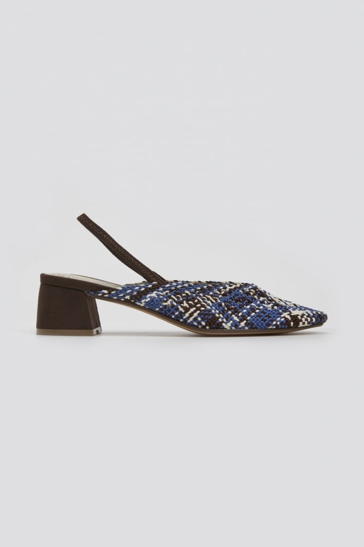 Γόβες slingback με πλεκτό σχέδιο CORINA