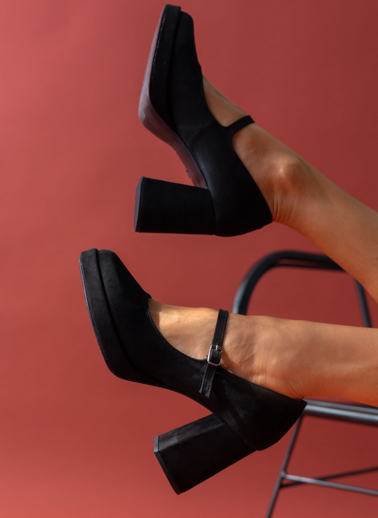 Γόβες suede Mary Jane με φιάπα TFP