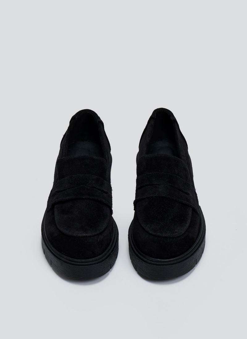 Loafers από δέρμα καστόρι Estil
