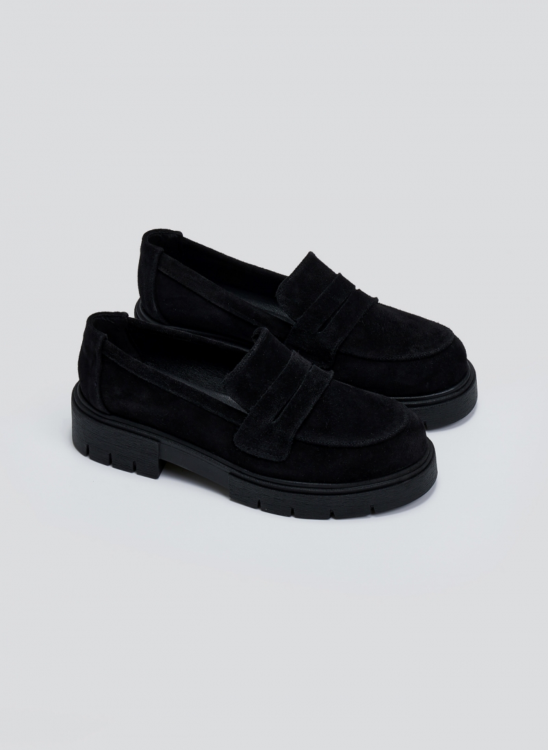Loafers από δέρμα καστόρι Estil