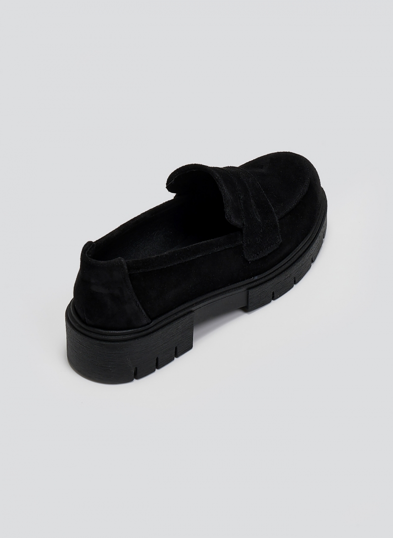 Loafers από δέρμα καστόρι Estil