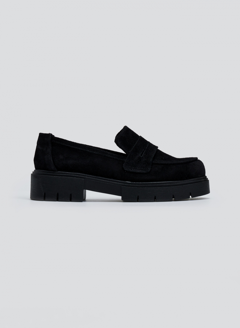 Loafers από δέρμα καστόρι Estil