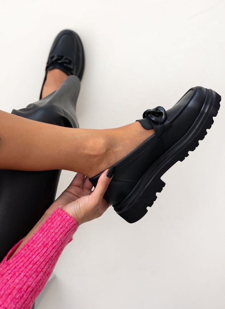Loafers chunky δερμάτινα Ragazza 0186