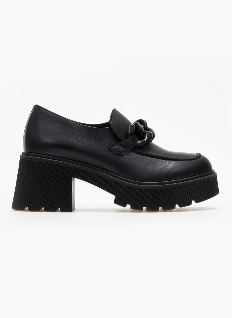 Loafers δερμάτινα chunky με αλυσίδα Ragazza 0596