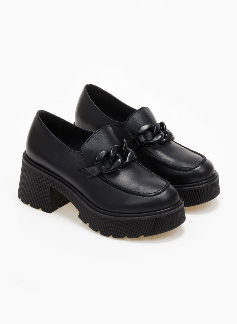 Loafers δερμάτινα chunky με αλυσίδα Ragazza 0596