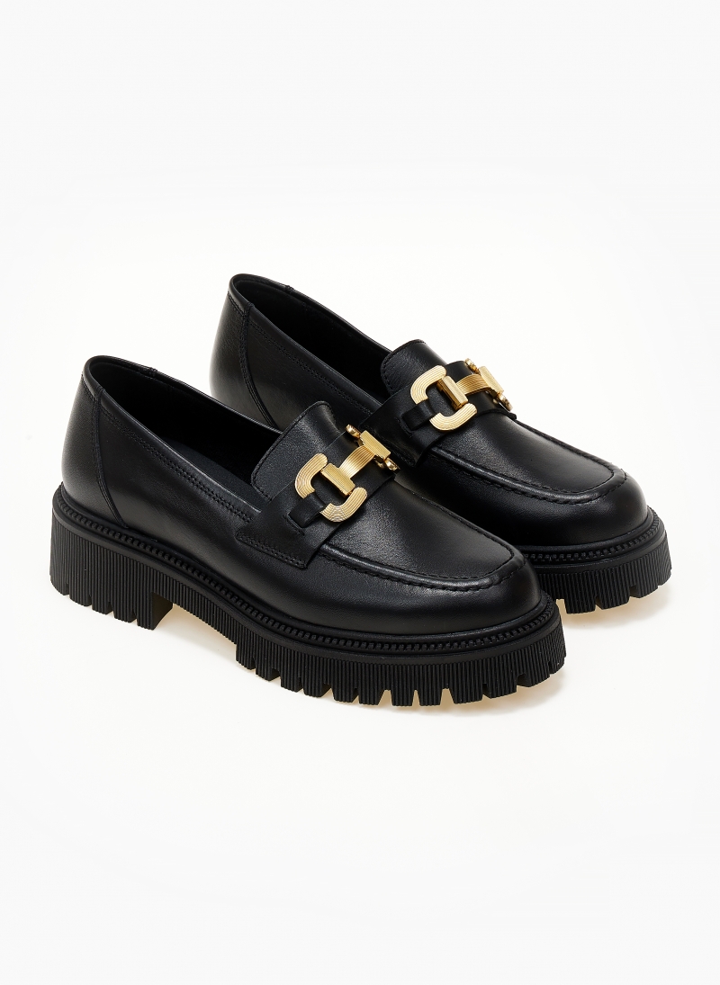 Loafers δερμάτινα chunky με σχέδιο Ragazza 0308
