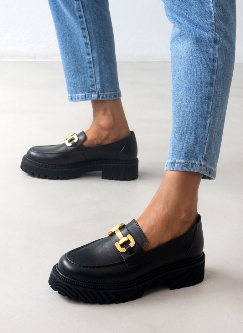 Loafers δερμάτινα chunky με σχέδιο Ragazza 0308