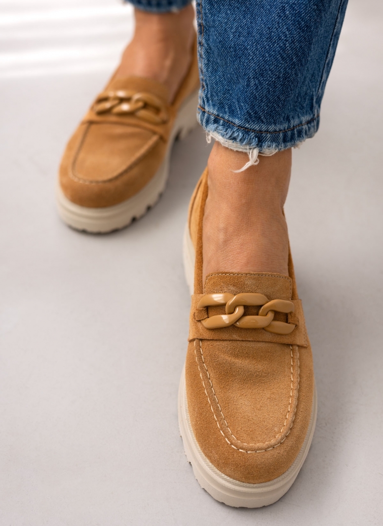 Loafers καστόρινα με κρίκους Ragazza 0528