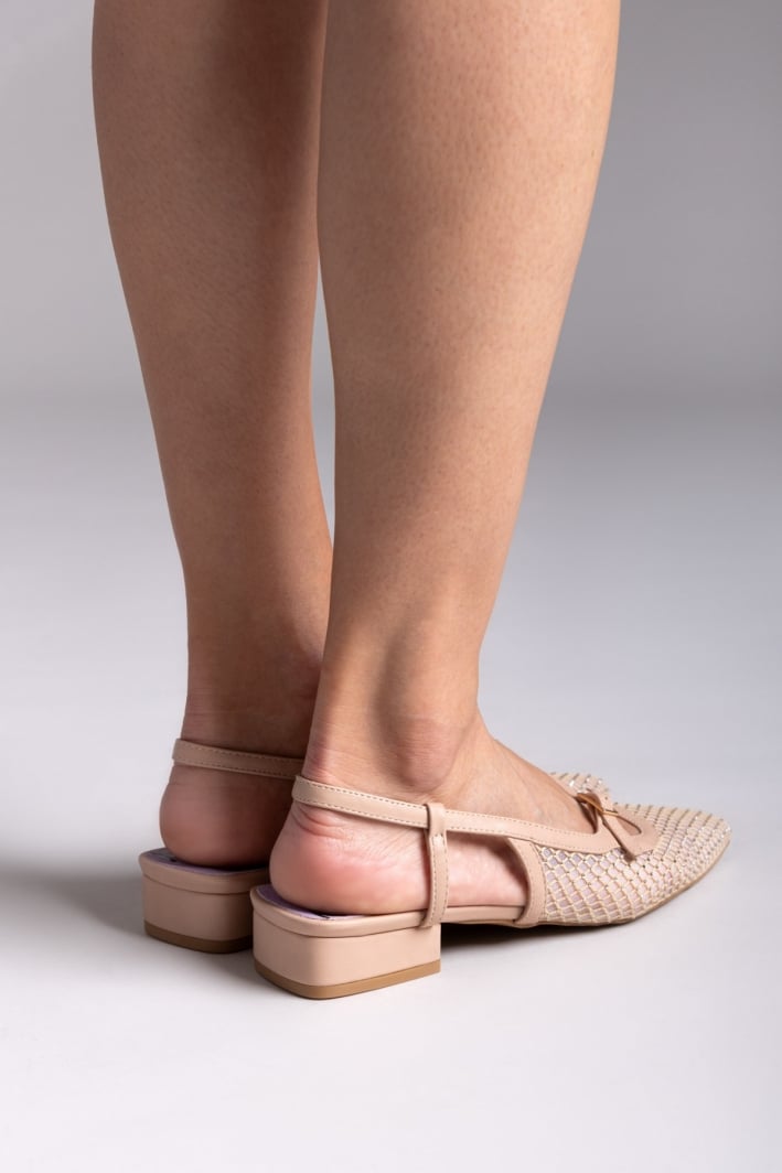 Μπαλαρίνες μυτερές slingback με διαφάνεια MARIAMARE