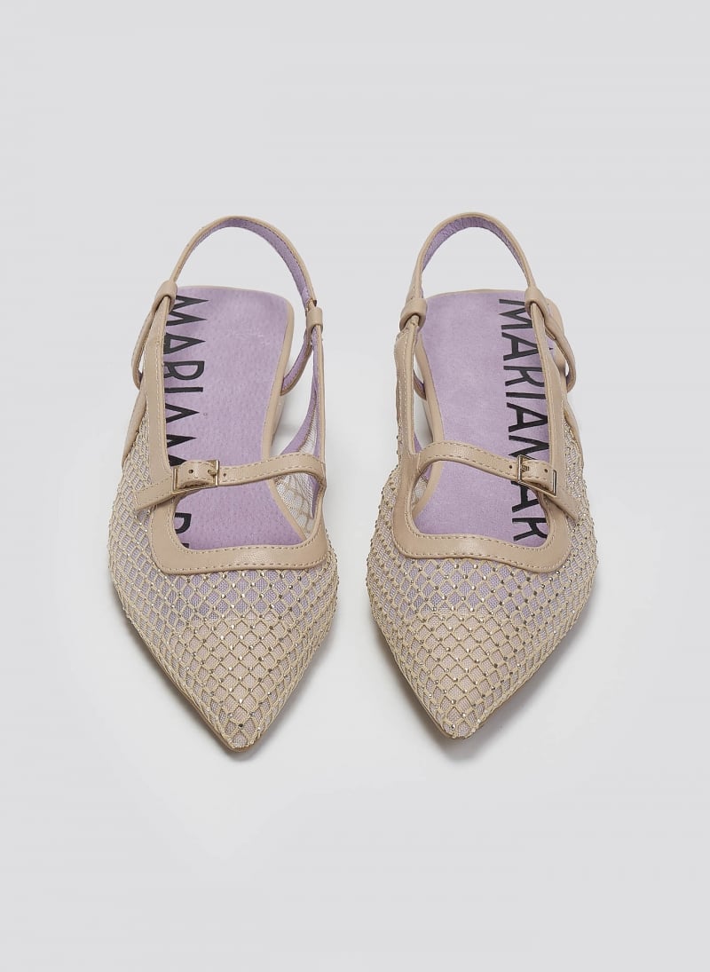 Μπαλαρίνες μυτερές slingback με διαφάνεια MARIAMARE