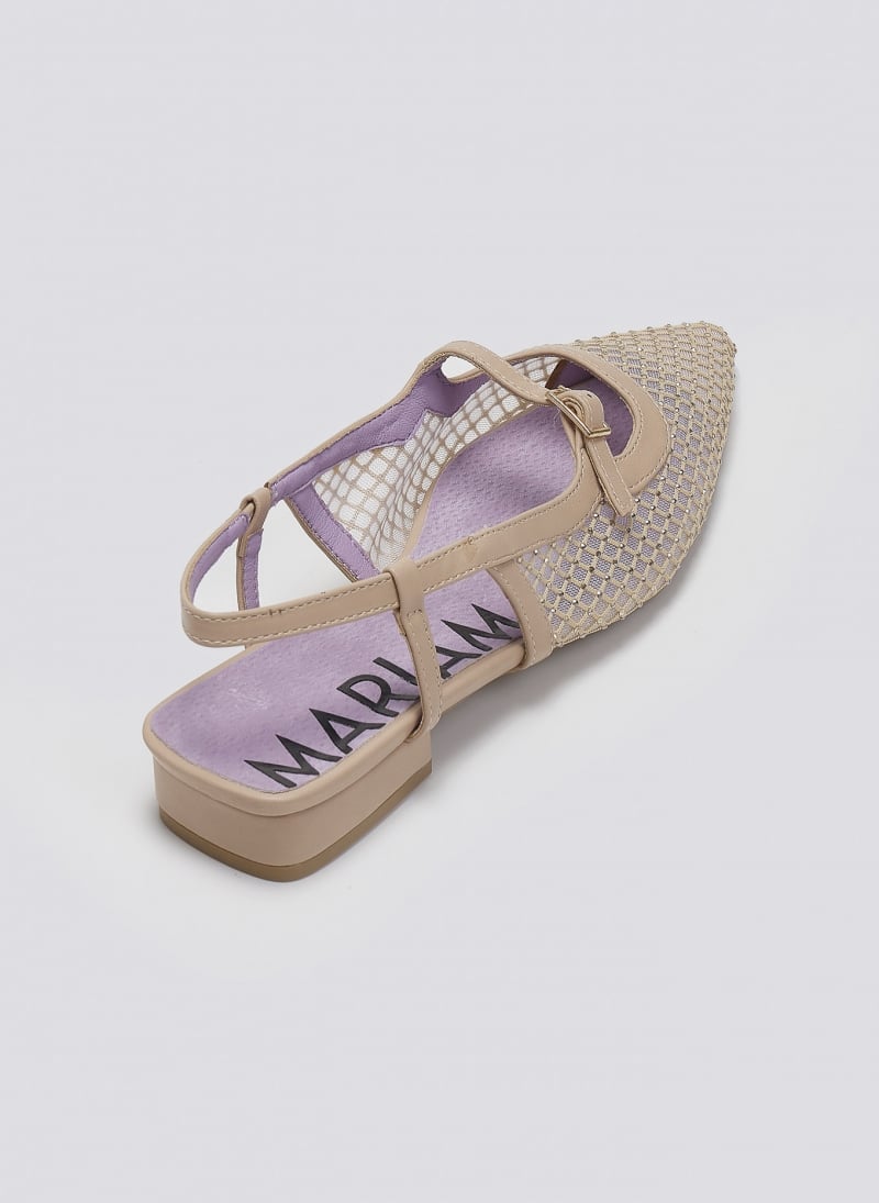 Μπαλαρίνες μυτερές slingback με διαφάνεια MARIAMARE