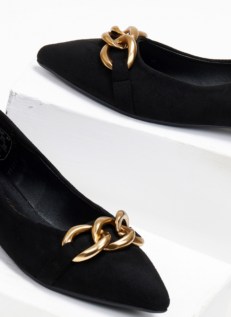 Μπαλαρίνες suede με αλυσίδα Xti 142000